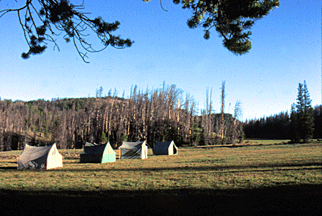 The camp at Frost Lake.