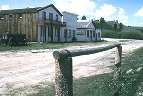 Main Street in South Pass City, Wyoming