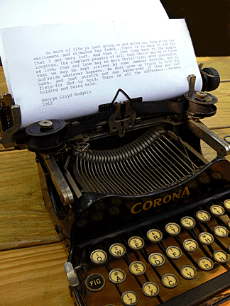Writers have come a long way since this Corona portable.
